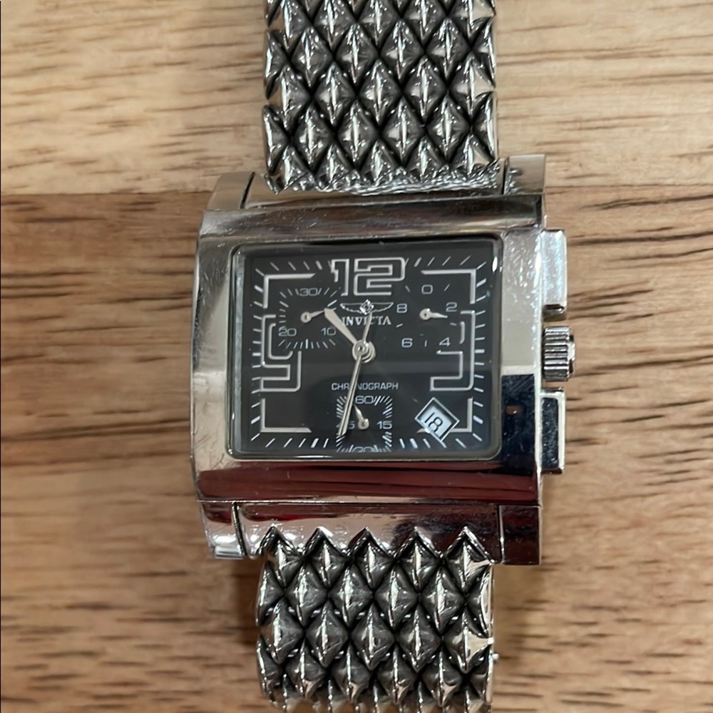 Invicta Silver Chronograph Watch